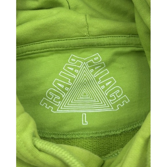 Palace Skateboards‎ Men's L Jumbo Ferg Neon Green Cotton Hoodie Sweatshirt - Picture 2 of 7
